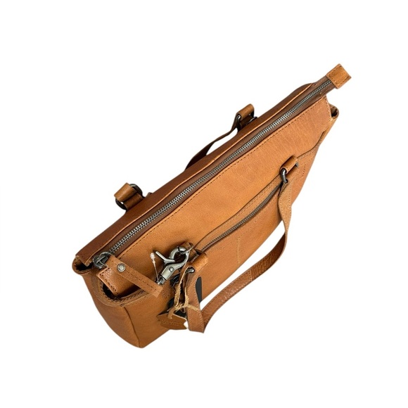 Spikes & Sparrow Tan Leather Shoulder Bag - Picture 4 of 14